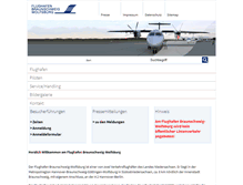 Tablet Screenshot of flughafen-braunschweig.de